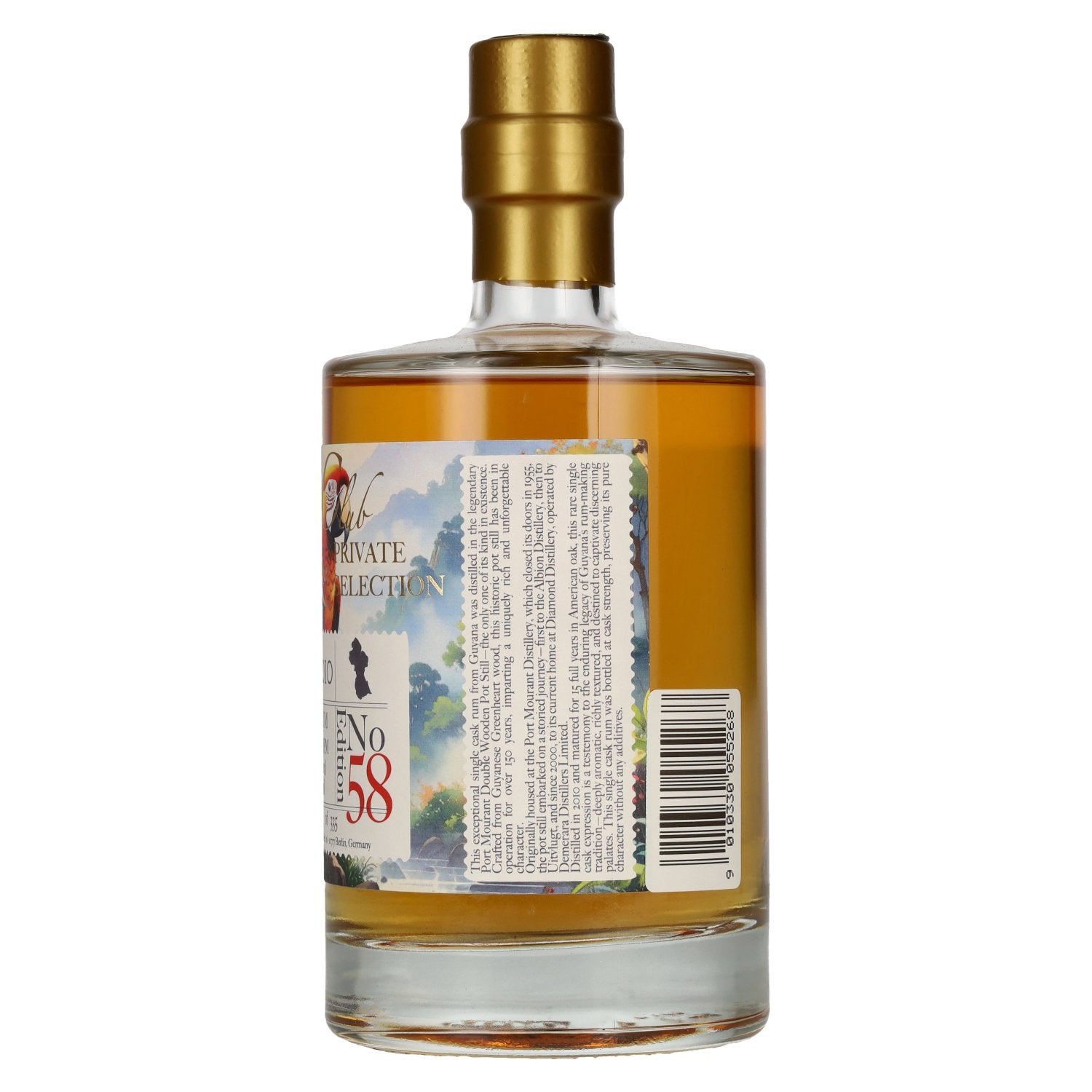 RUM CLUB PRIVATE SELECTION Guyana Single Cask Rum Edition 58 2010 58% vol. 0,5l