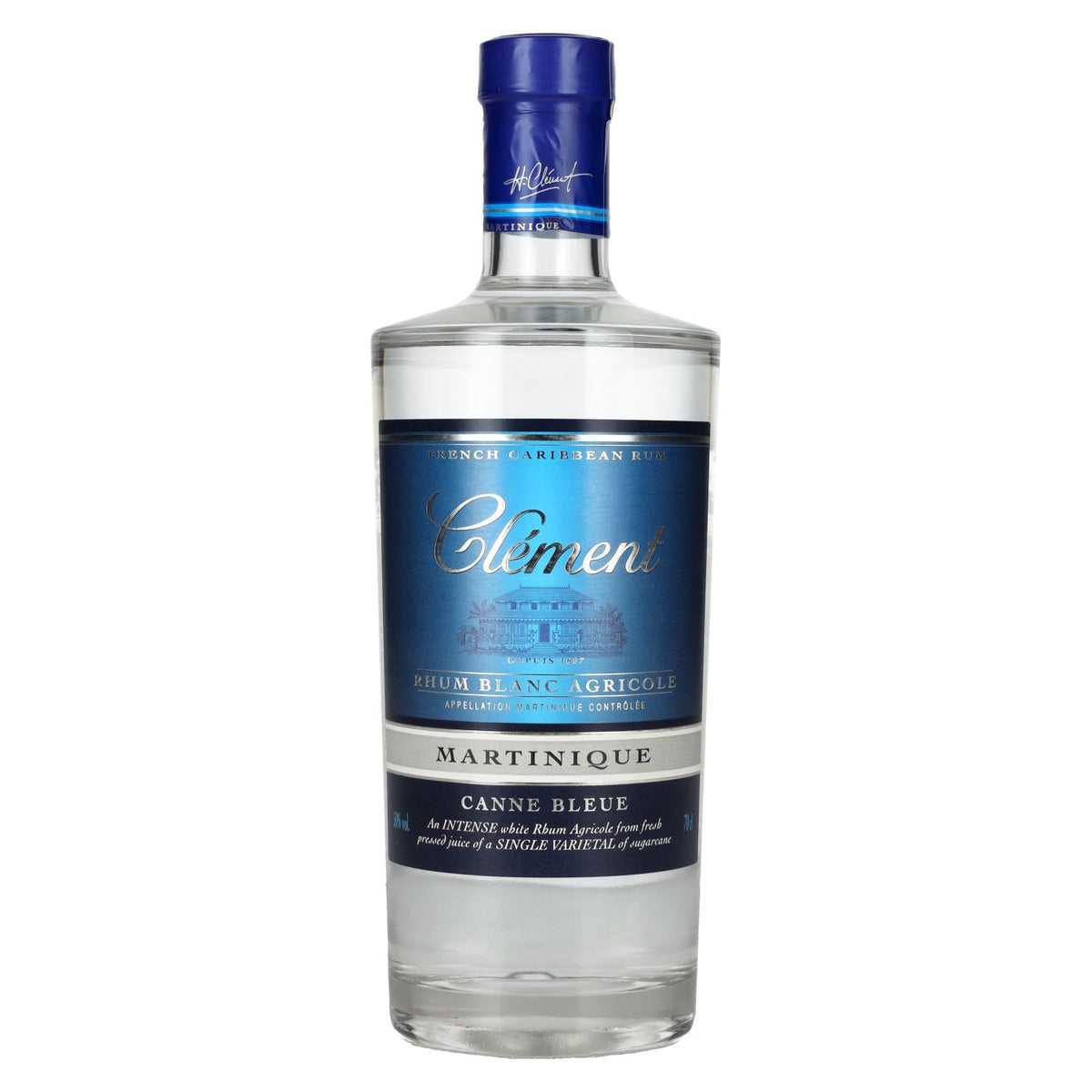 Clément Rhum Blanc Agricole Martinique Canne Bleue 50% Vol. 0,7l