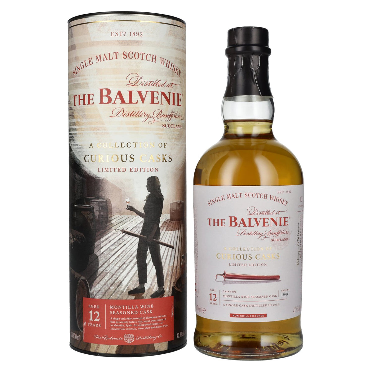 Balvenie 12 Years Old A Collection of Curious Casks MONTILLA 47,3% vol. 0,7 l in geschenkverpakking