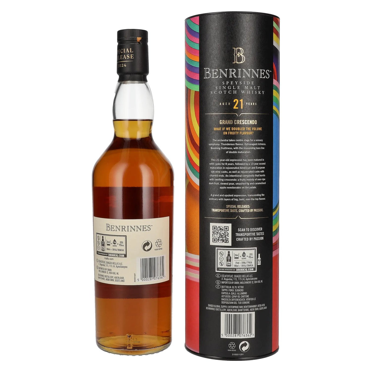 Benrinnes 21 Years Old Grand Crescendo Single Malt Special Release 2024 55,4% Vol. 0,7l in Geschenkbox