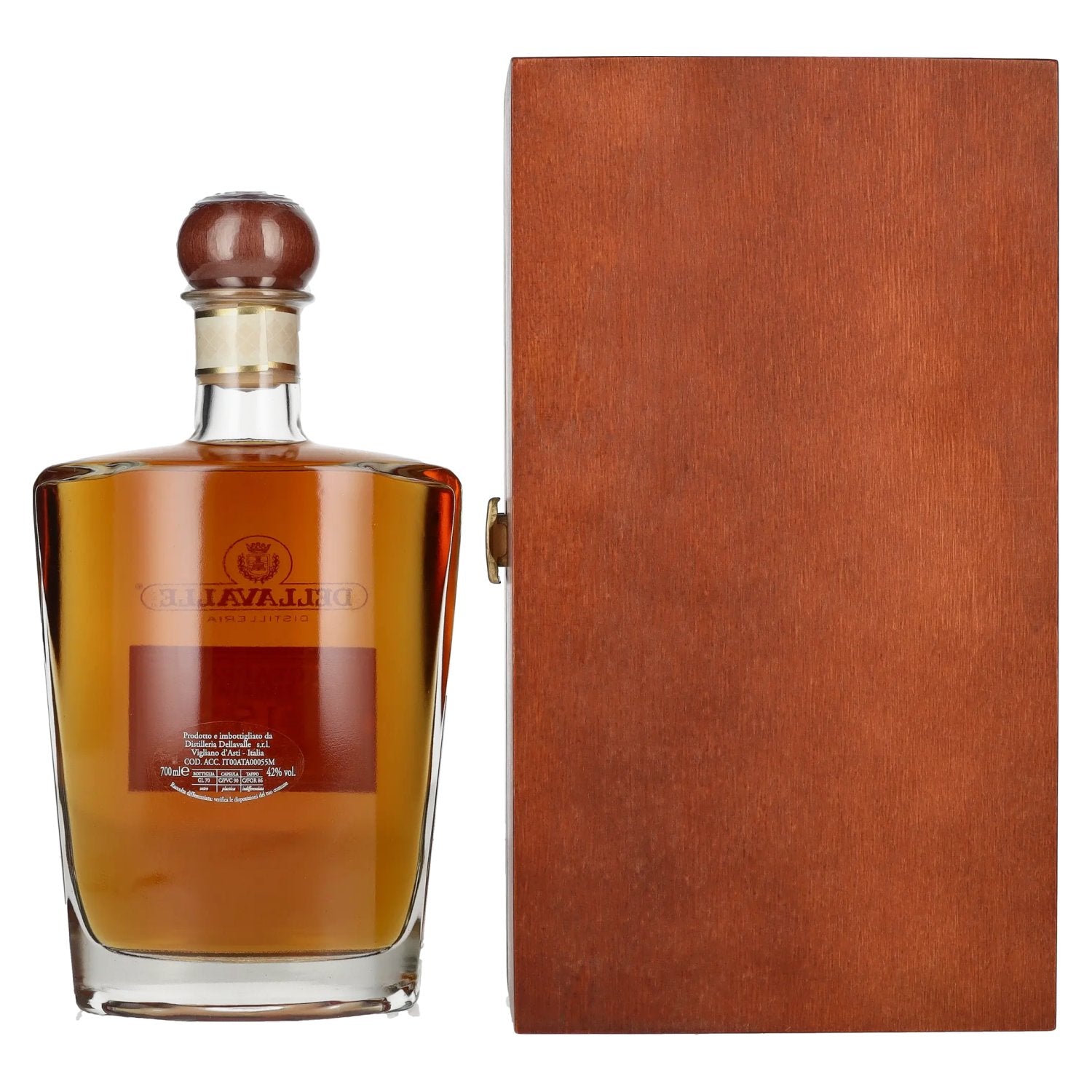 Dellavalle Grappa Reserva 15 ANNI di Roberto Dellavalle 42% Vol. 0,7l in wooden box