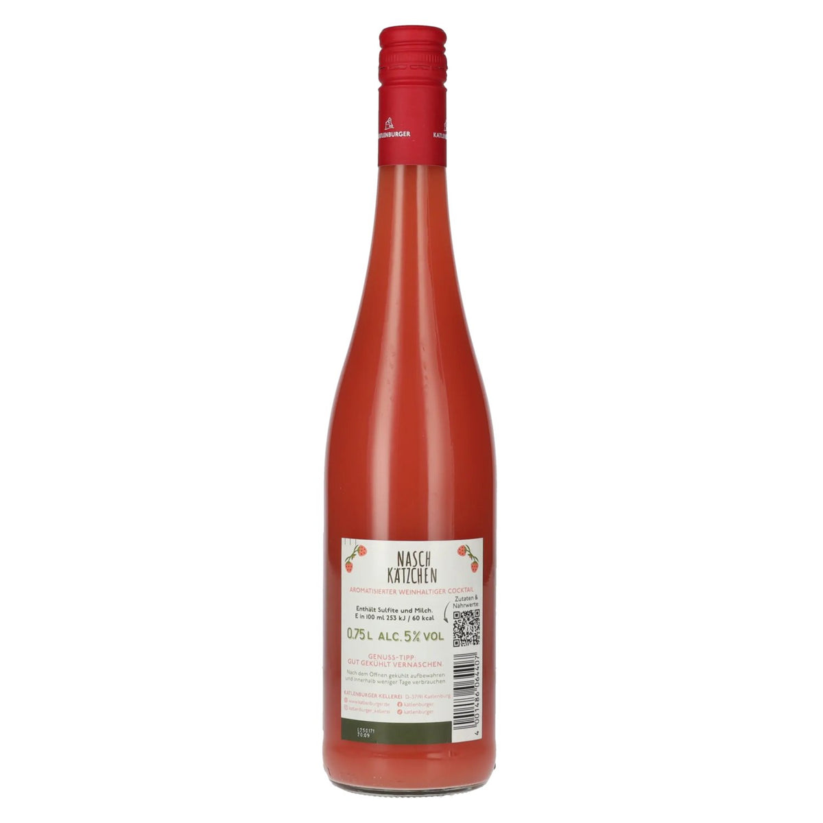 Katlenburger Naschkätzchen Erdbeer-Drink 5% Vol. 0,75l