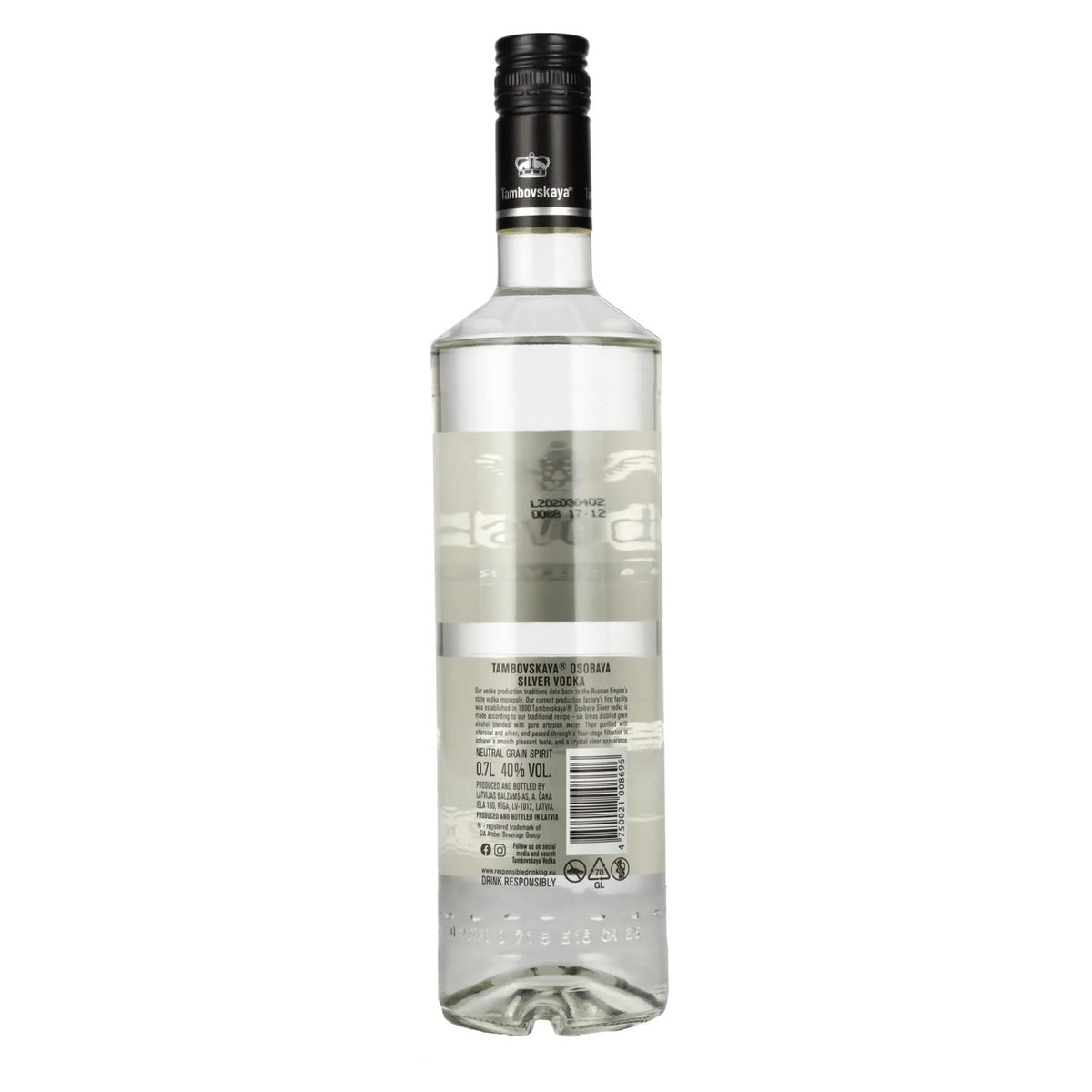 Tambovskaya Osobaya Silver Vodka 40% vol. 0,7 l