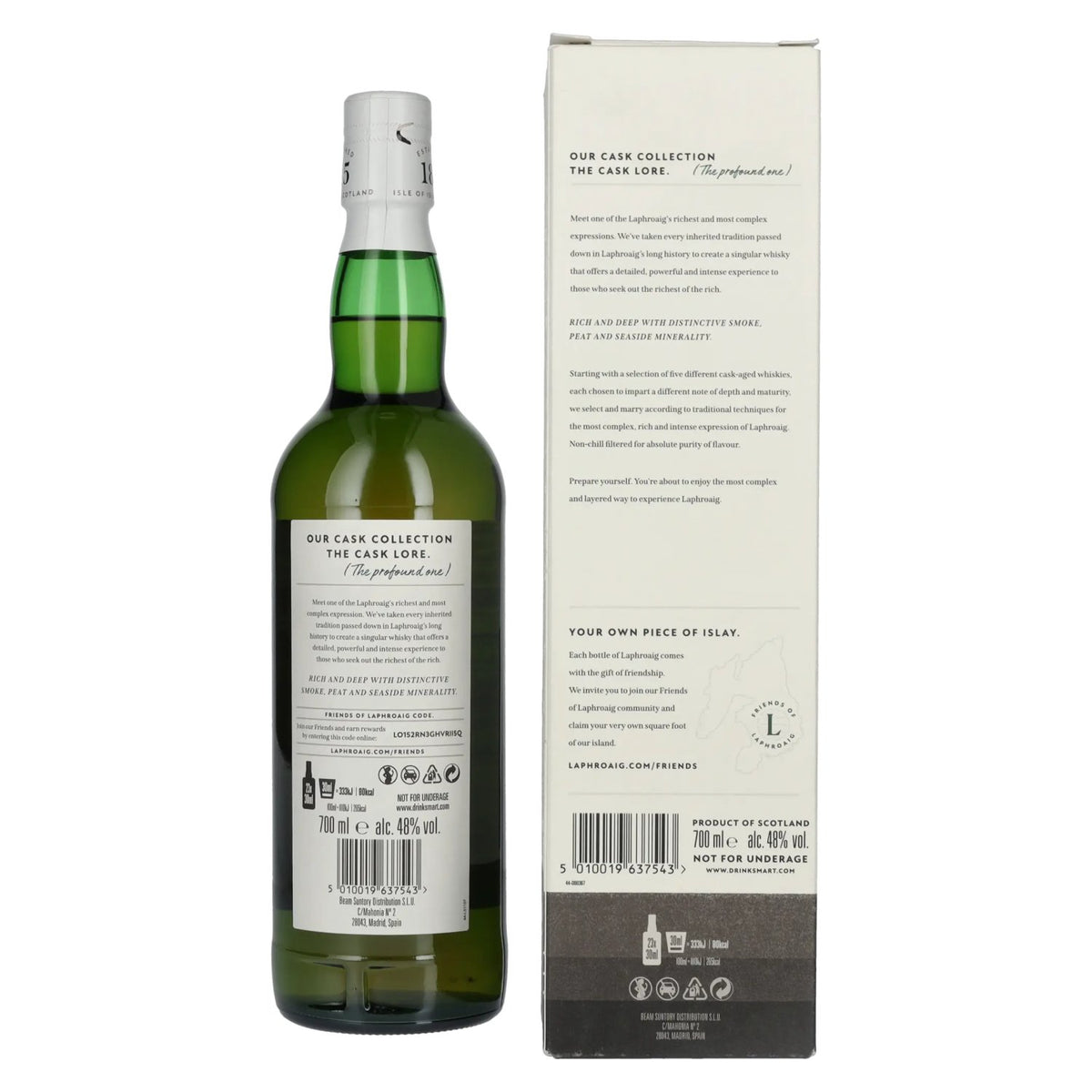 Laphroaig LORE Islay Single Malt 48% vol. 0,7 l in geschenkverpakking