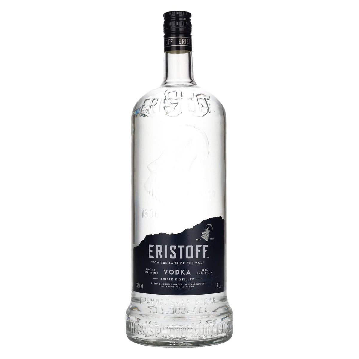 Eristoff Premium Vodka 37.5% ABV 2l