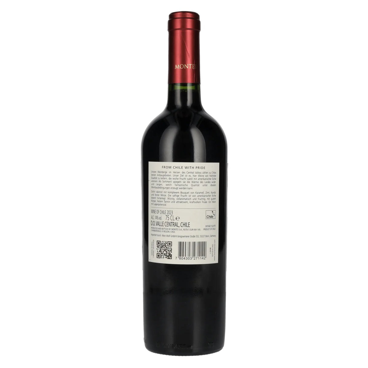Montes CABERNET SAUVIGNON Reserva 2023 14% vol. 0,75 l