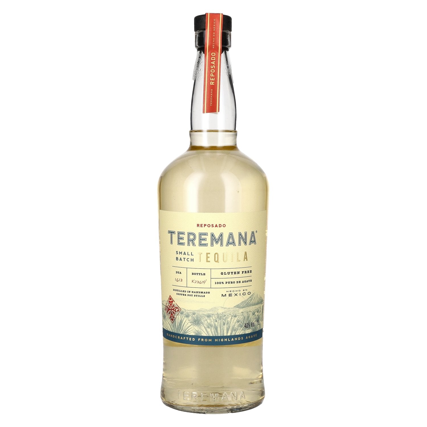 Teremana Tequila Reposado 100% Puro de Agave Small Batch 40% Vol. 1l