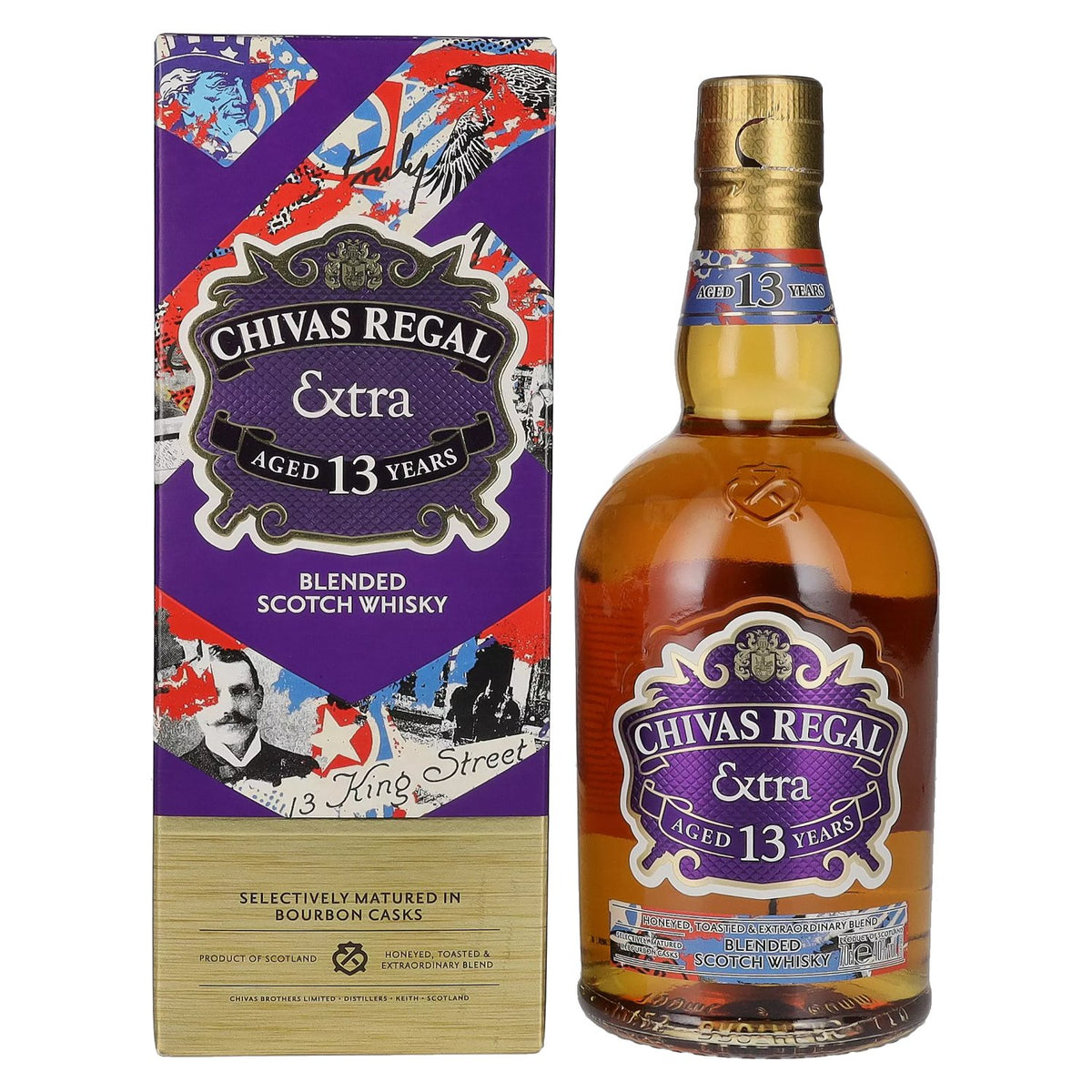 Chivas Regal EXTRA 13 Years Old BOURBON CASK Finish 40% Vol. 0,7l in gift box