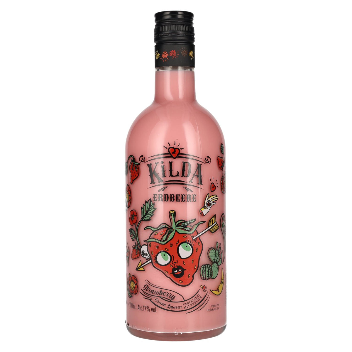 Kilda Aardbeienroomlikeur 17% vol. 0,7 l