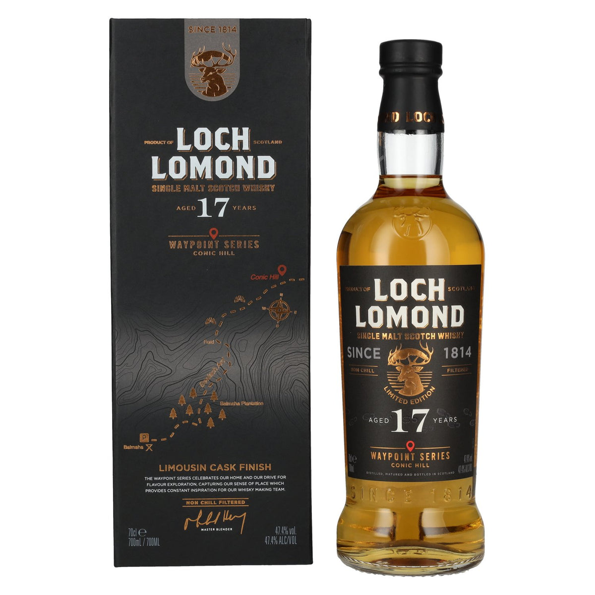 Loch Lomond 17 Years Old Waypoint Series CONIC HILL Single Malt Scotch Whisky 47,4% Vol. 0,7l in Geschenkbox