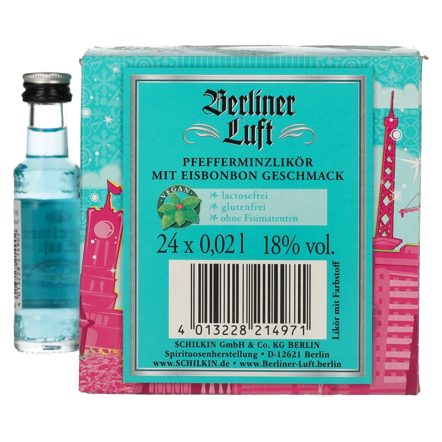 Berliner Luft EISBONBON The Fresh Peppermint Liqueur 18% Vol. 24x0,02l