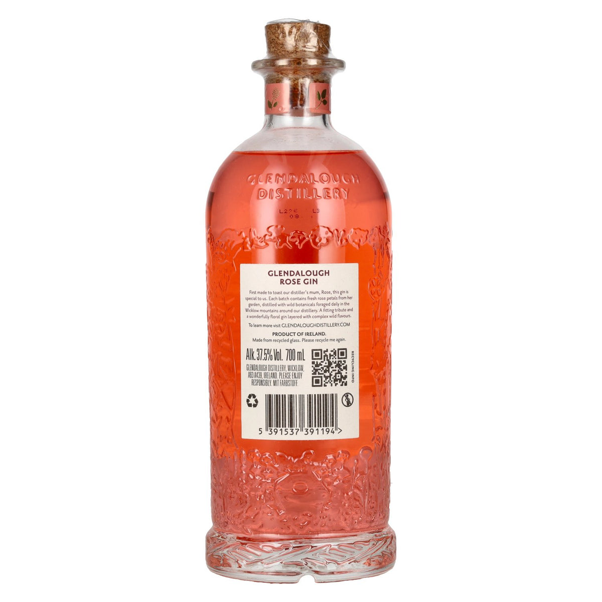 Glendalough Wild Rose Gin 37,5% vol. 0,7 l