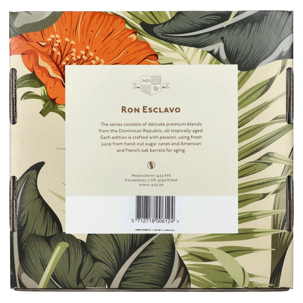 Ron Esclavo XO Ron Dominicana 42 % vol., 0,7 l, dans un coffret cadeau avec 2 verres