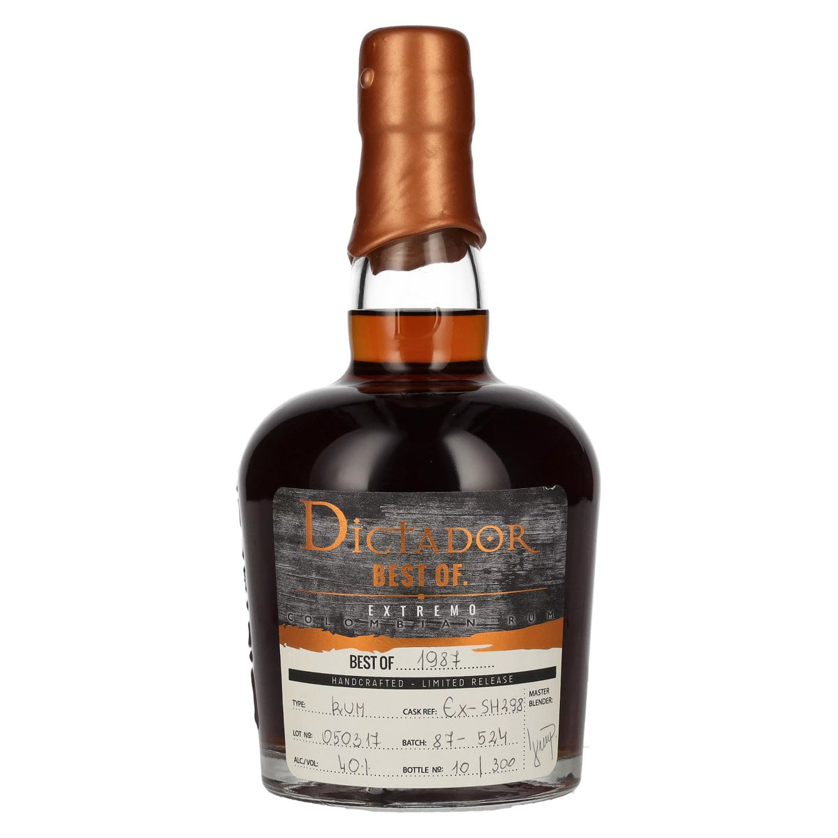Dictador BEST OF 1987 EXTREMO Rum 30YO/050317/EX-SH298 40% vol. 0.7 l