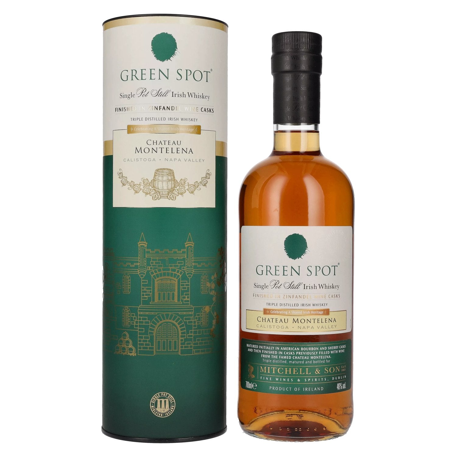 Green Spot CHATEAU MONTELENA Single Pot Still Irish Whiskey 46% vol. 0,7l en coffret cadeau