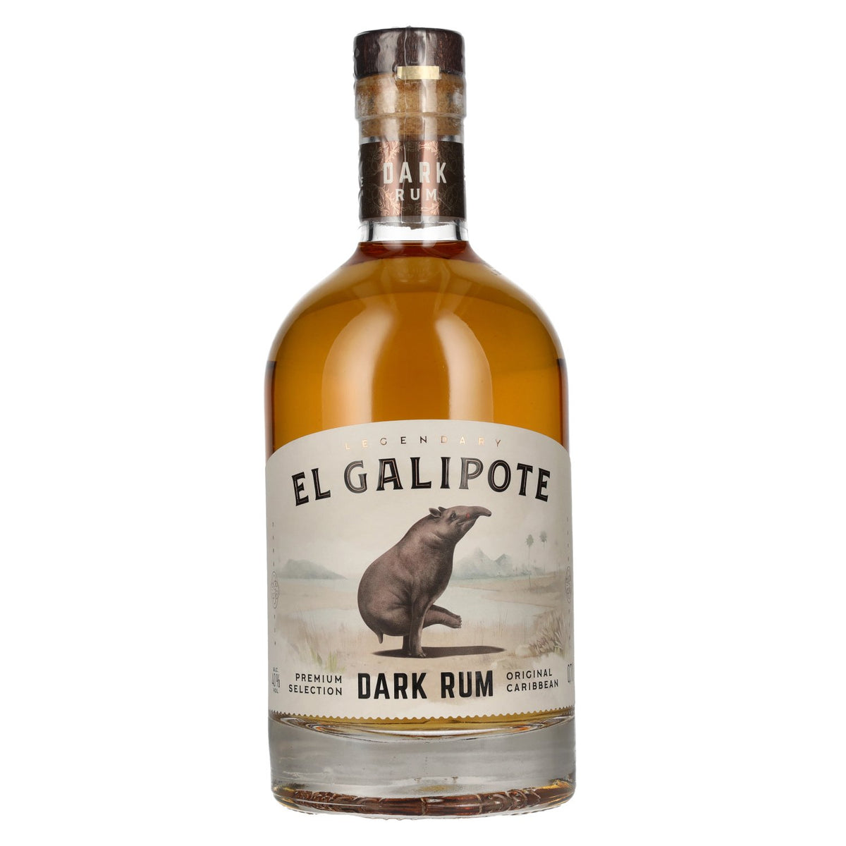 El Galipote Rhum noir des Caraïbes 40 % vol. 0,7 l