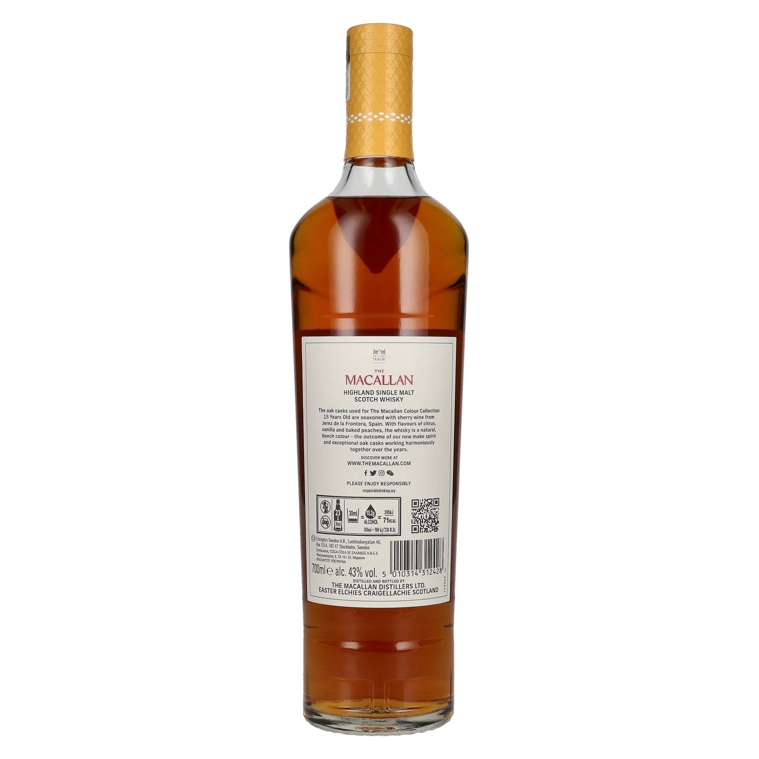 The Macallan 15 Years Old Colour Collection Highland Single Malt Scotch Whisky 43% Vol. 0,7l