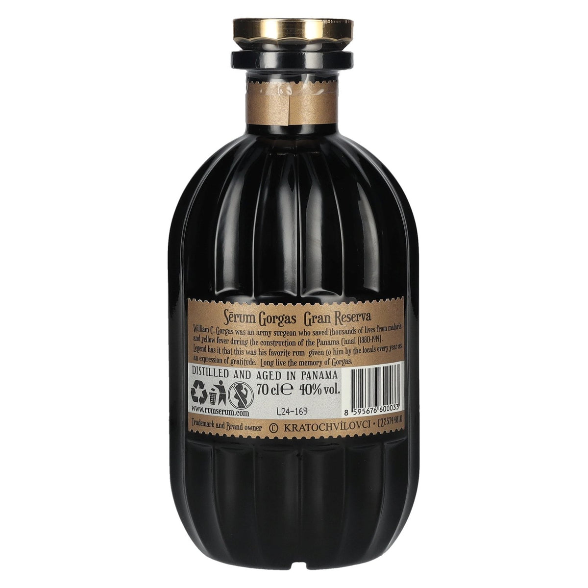 SeRum Gorgas Gran Reserva Ron Panama 40 % vol. 0,7 l