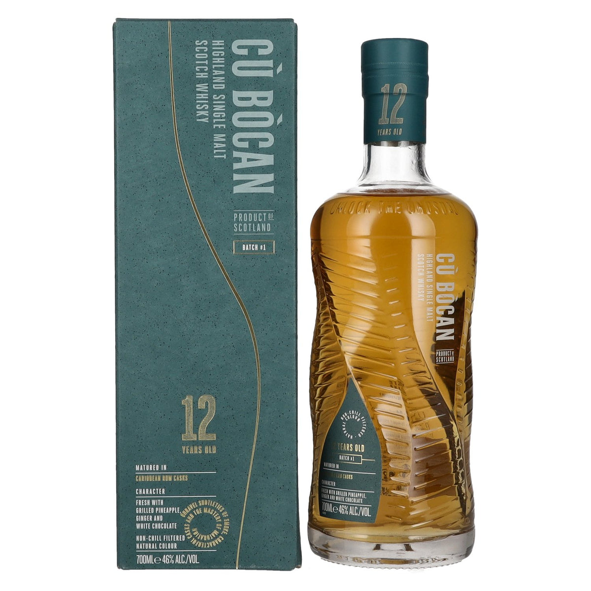 Tomatin 12 Years Old CÙ BÒCAN Highland Single Malt Batch 1 46% Vol. 0,7l in Geschenkbox