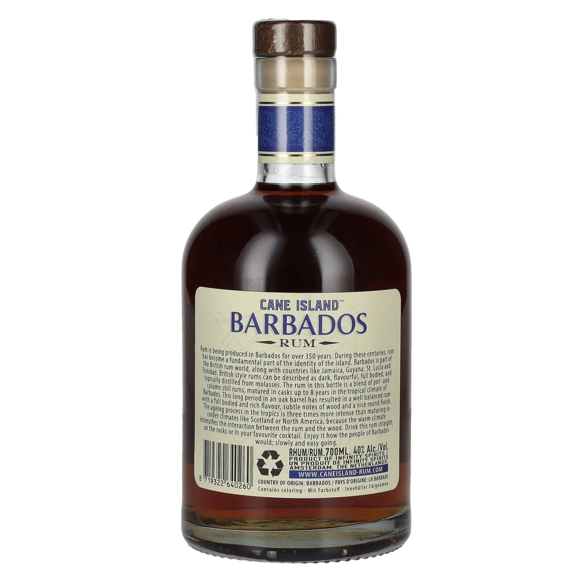Cane Island BARBADOS Single Island Blend Rum 40% Vol. 0,7l