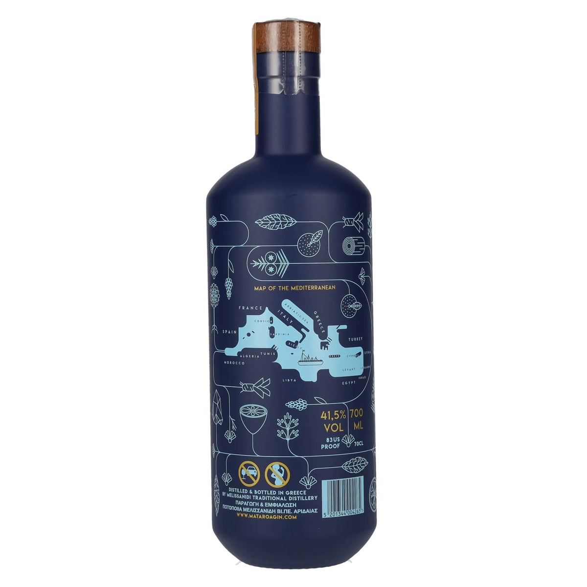 Mataroa Mediterranean Dry Gin 41,5% vol. 0,7 l