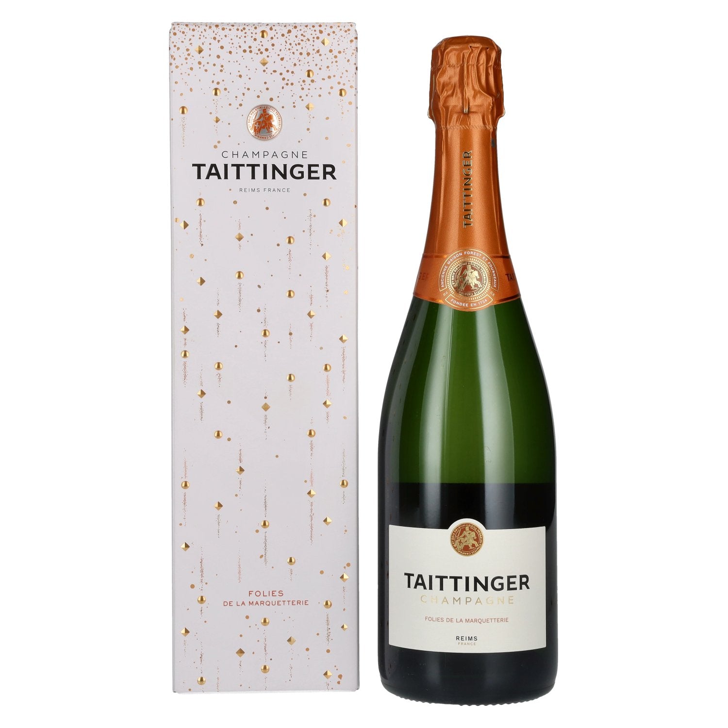 Champagne Taittinger « Folies de la Marquetterie » 12,5 % vol., 0,75 l, dans un coffret cadeau