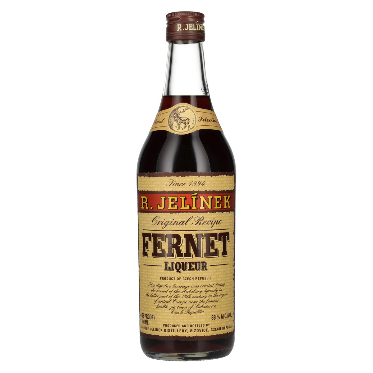 R. Jelínek Fernet-likeur 38% vol. 0,7 l