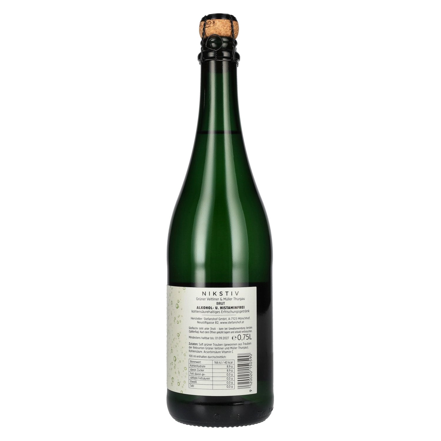 NikStiv Selektion Grüner Veltliner & Müller Thurgau Brut alkoholfrei 0,75l