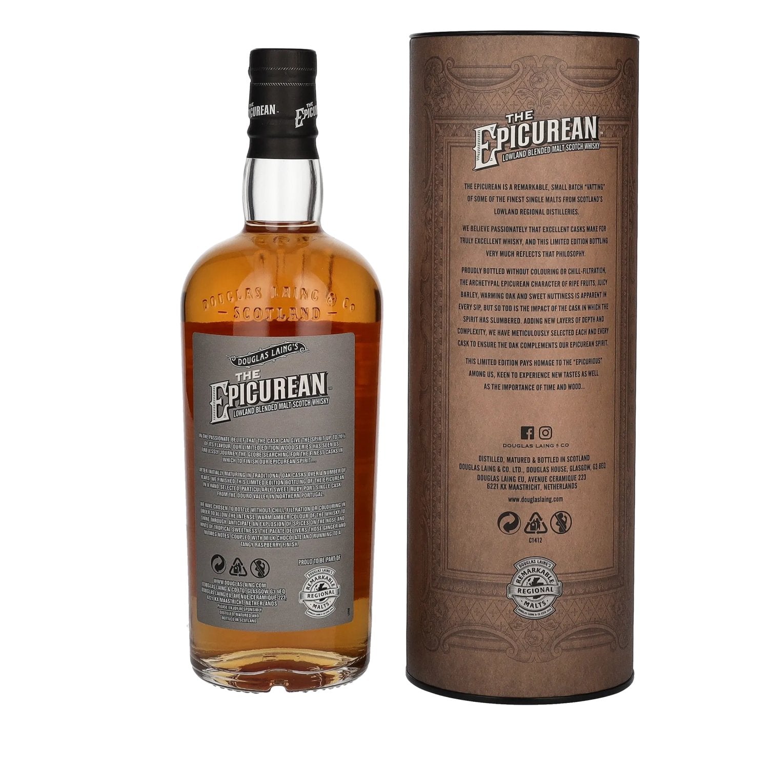 Douglas Laing THE EPICUREAN Ruby Finish Limited Edition 48% vol. 0,7l en boîte cadeau