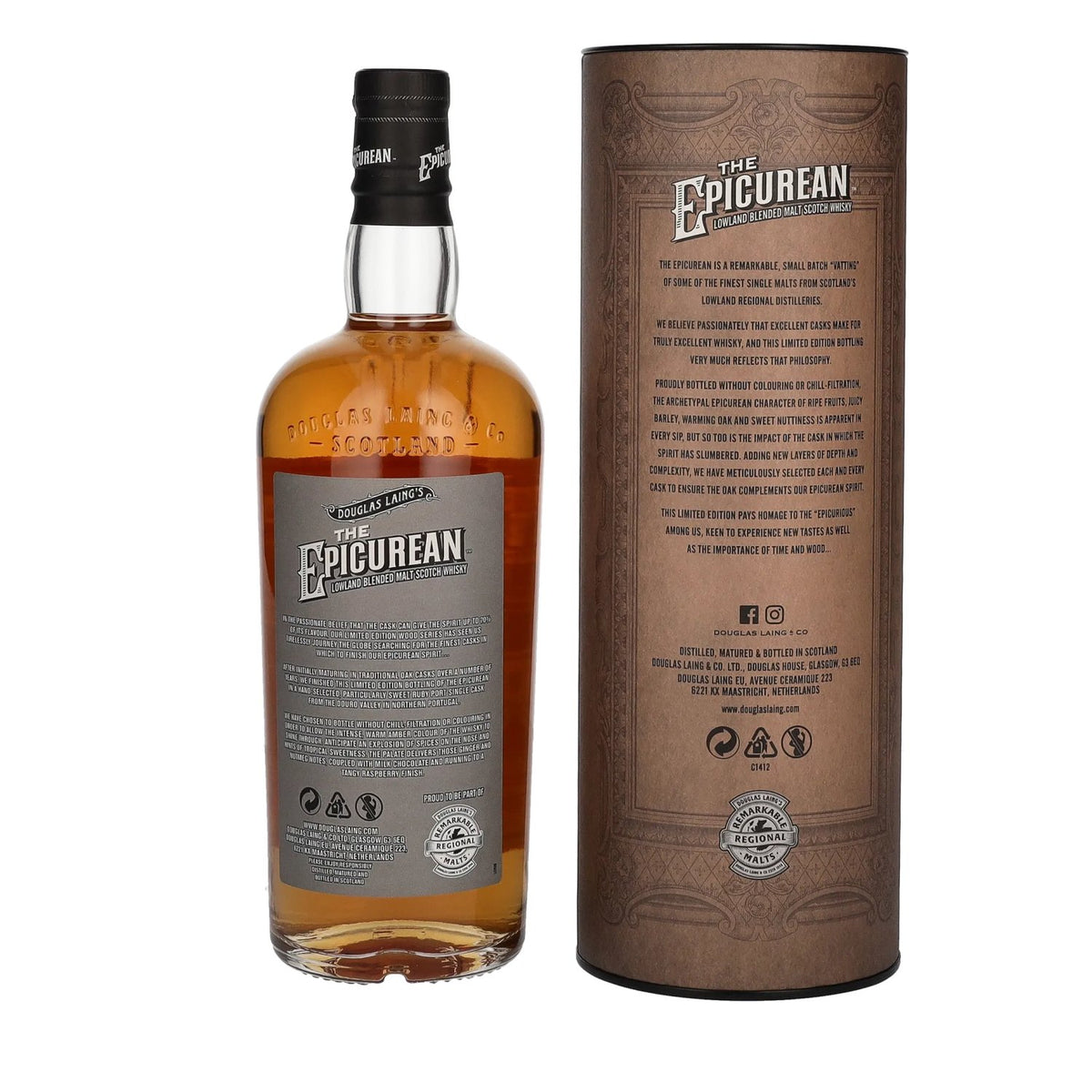 Douglas Laing THE EPICUREAN Ruby Finish Édition limitée 48 % vol. 0,7 l dans un coffret cadeau