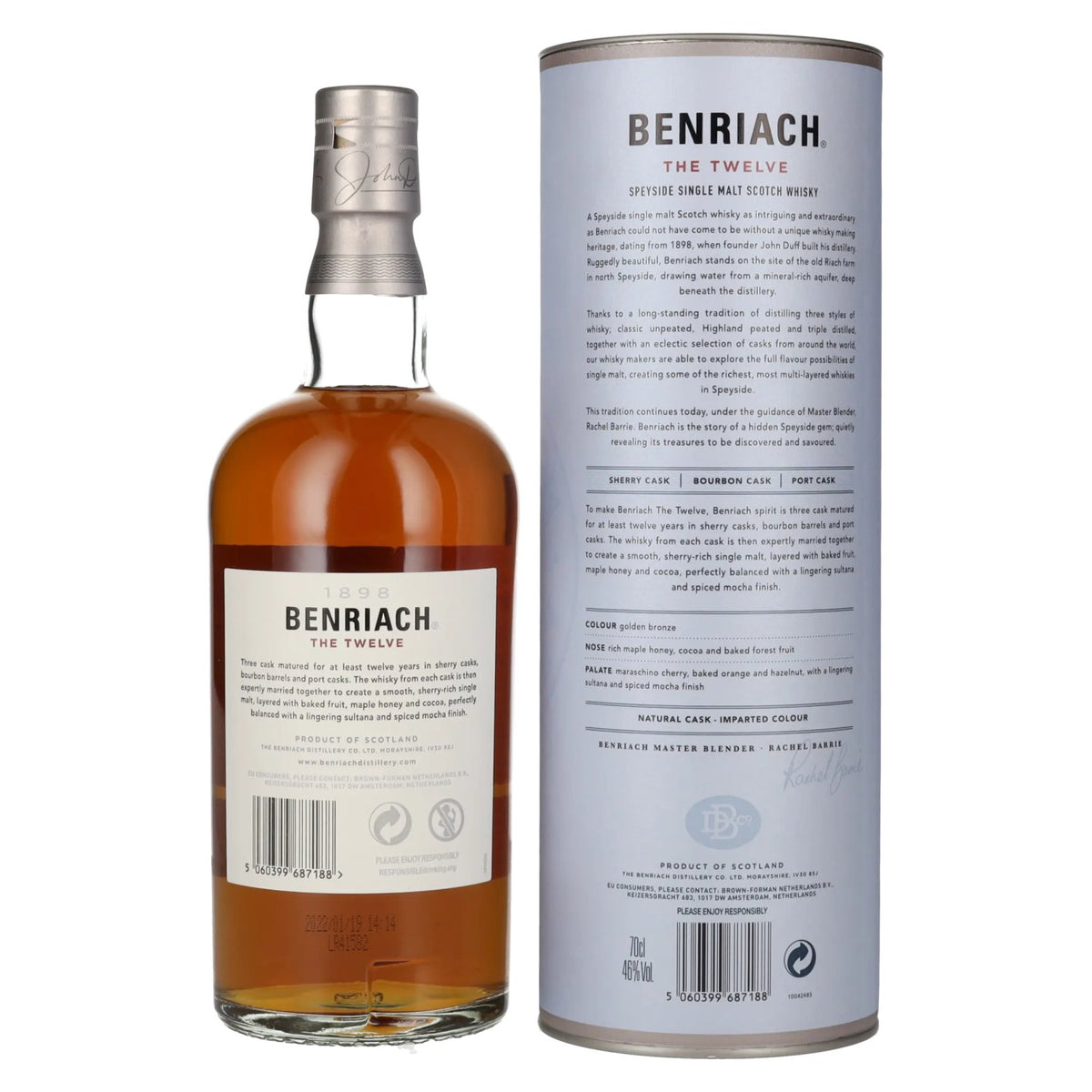 Benriach THE TWELVE Single Malt Three Cask Matured 46% Vol. 0,7l in gift box