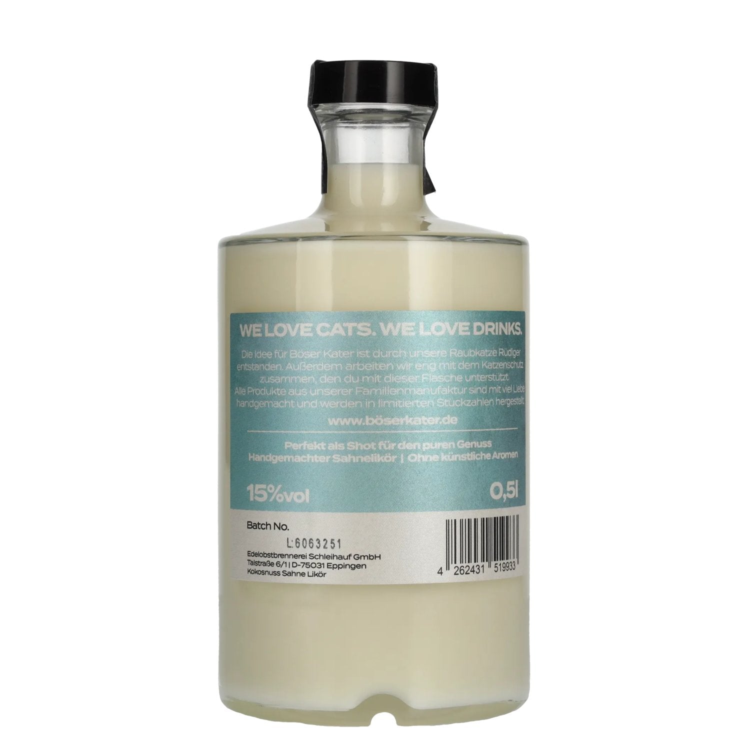 Böser Kater Coconut Liqueur 15% vol. 0.5 l