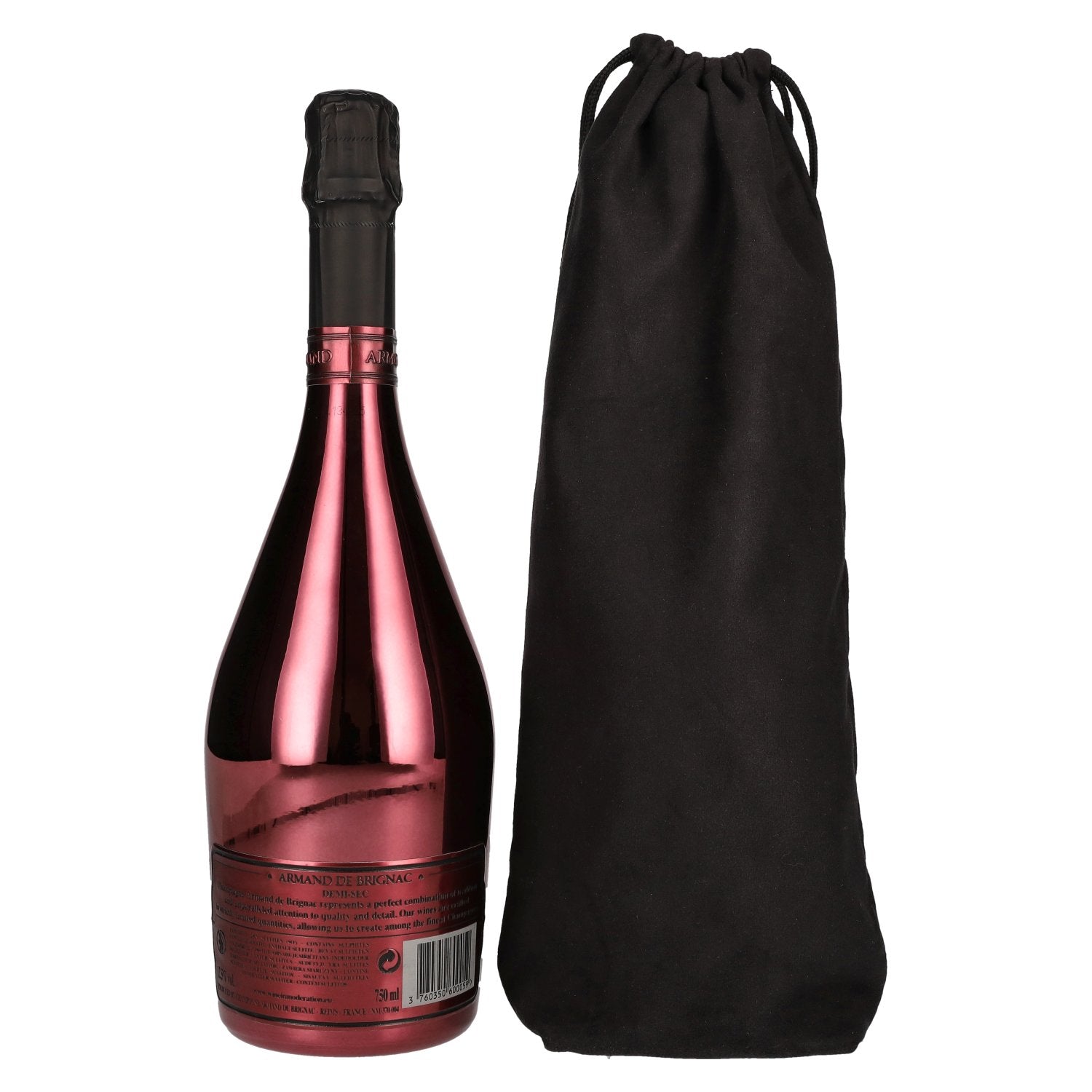 Armand de Brignac Champagne Demi-Sec 12,5% Vol. 0,75l im Leinenbeutel
