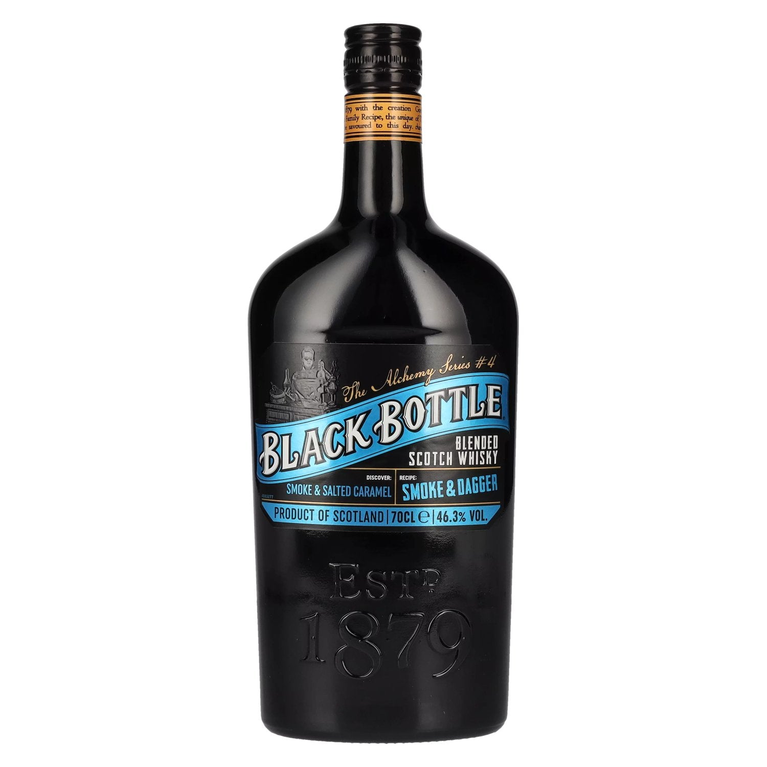 Black Bottle SMOKE &amp; DAGGER Blended Scotch Whisky 46,3% Vol. 0,7l