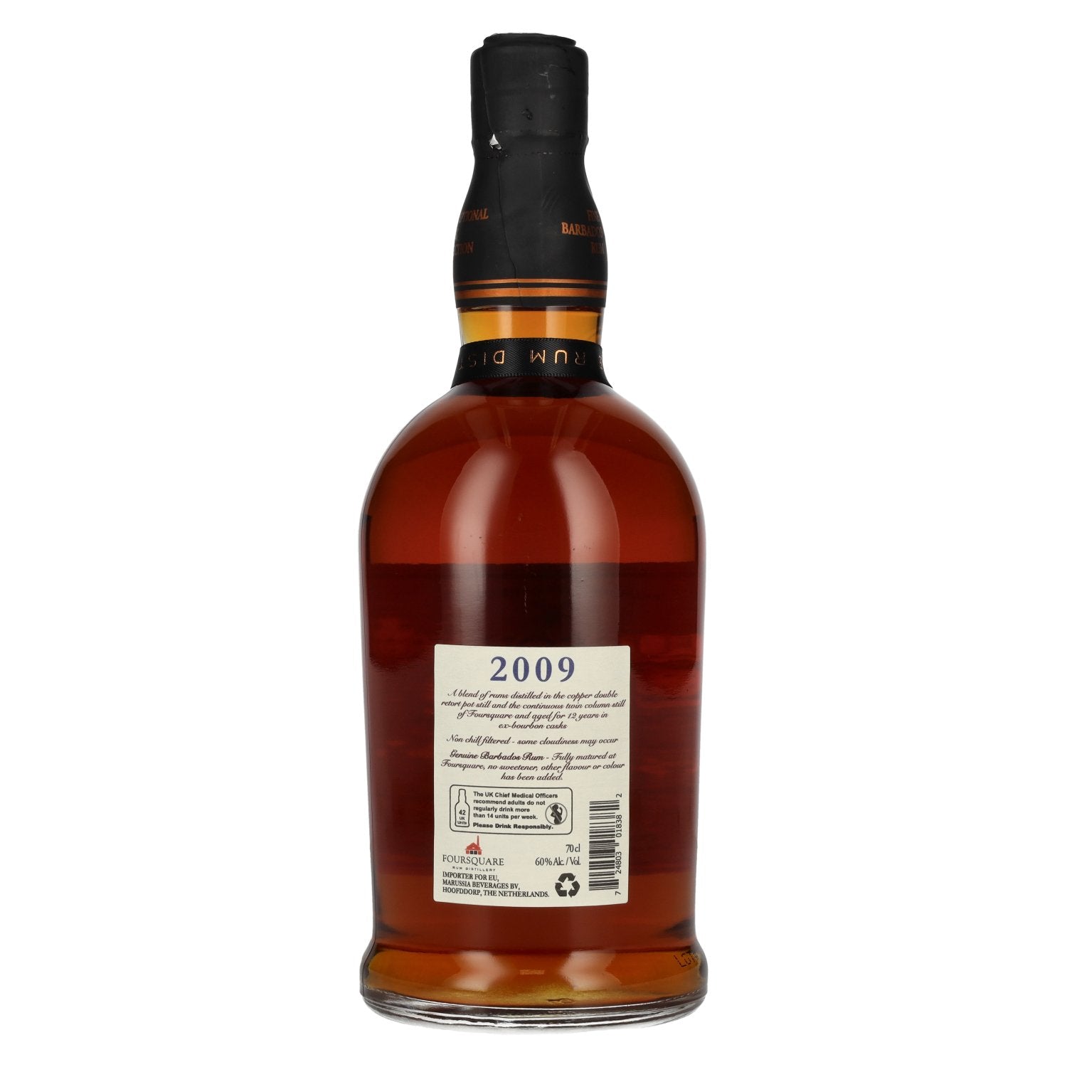 Foursquare 12 Jaar Oude Single Blended Rum 2009 60% Vol. 0,7l