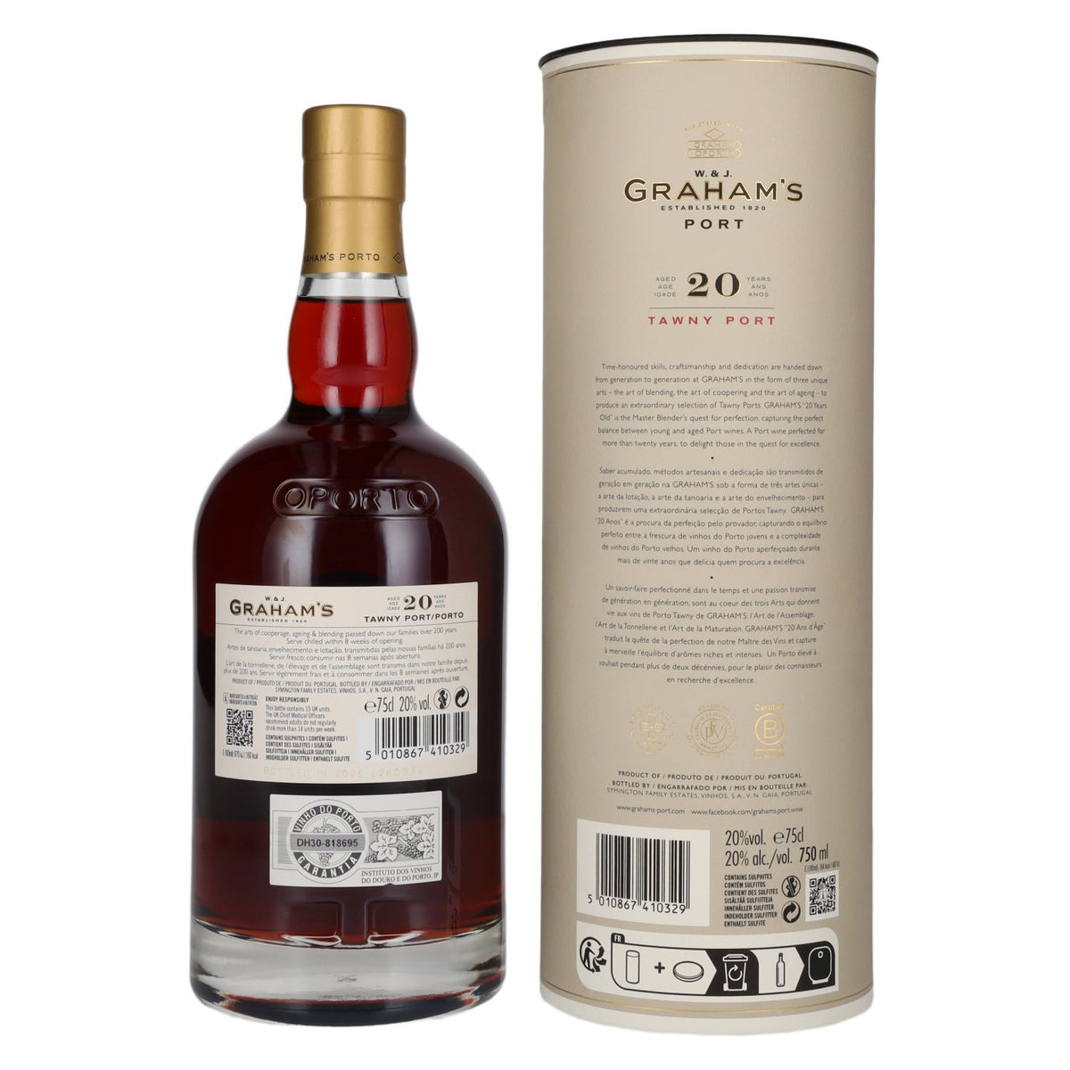 W. & J. Graham's Tawny Port 20 Years Old 20% Vol. 0,75l in Geschenkbox