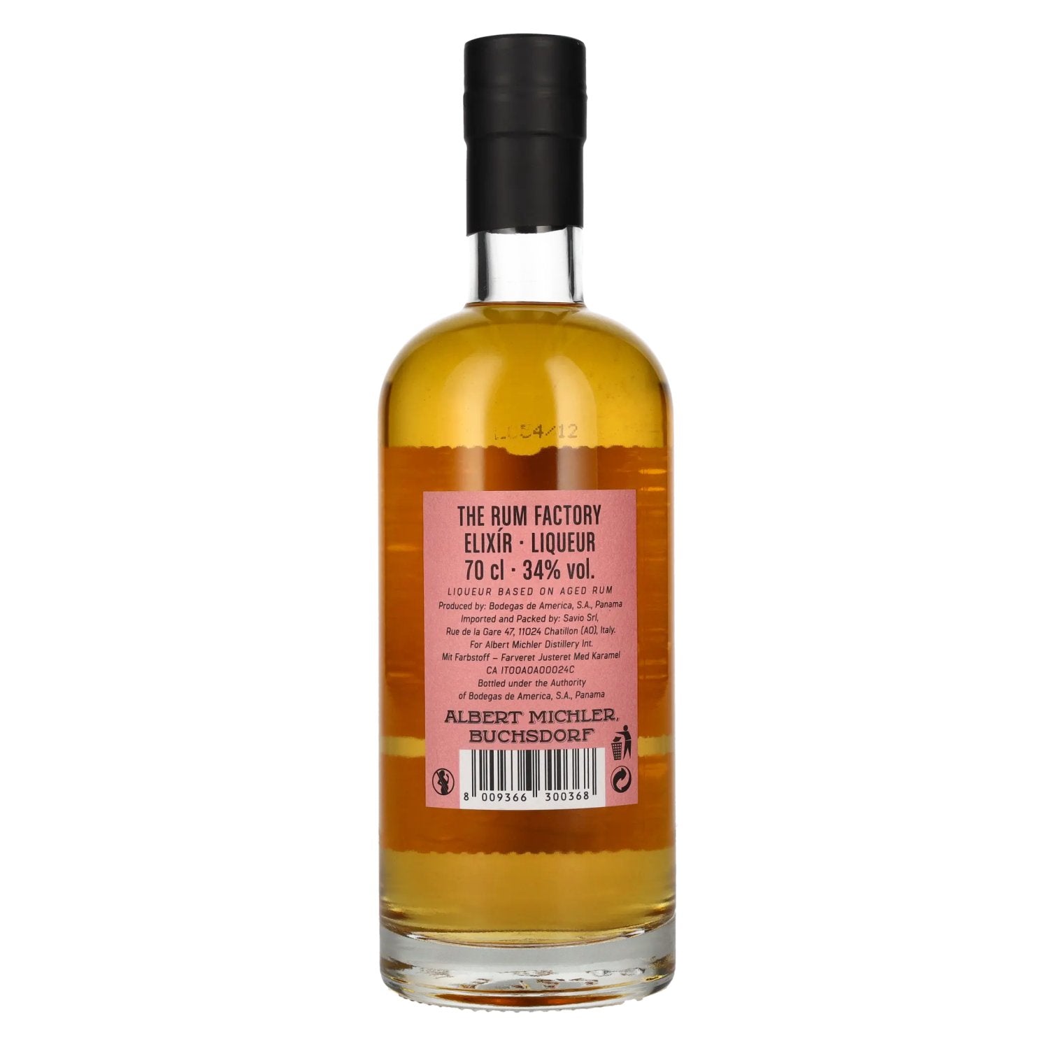 The Rum Factory Elixir Liqueur 34% Vol. 0,7l