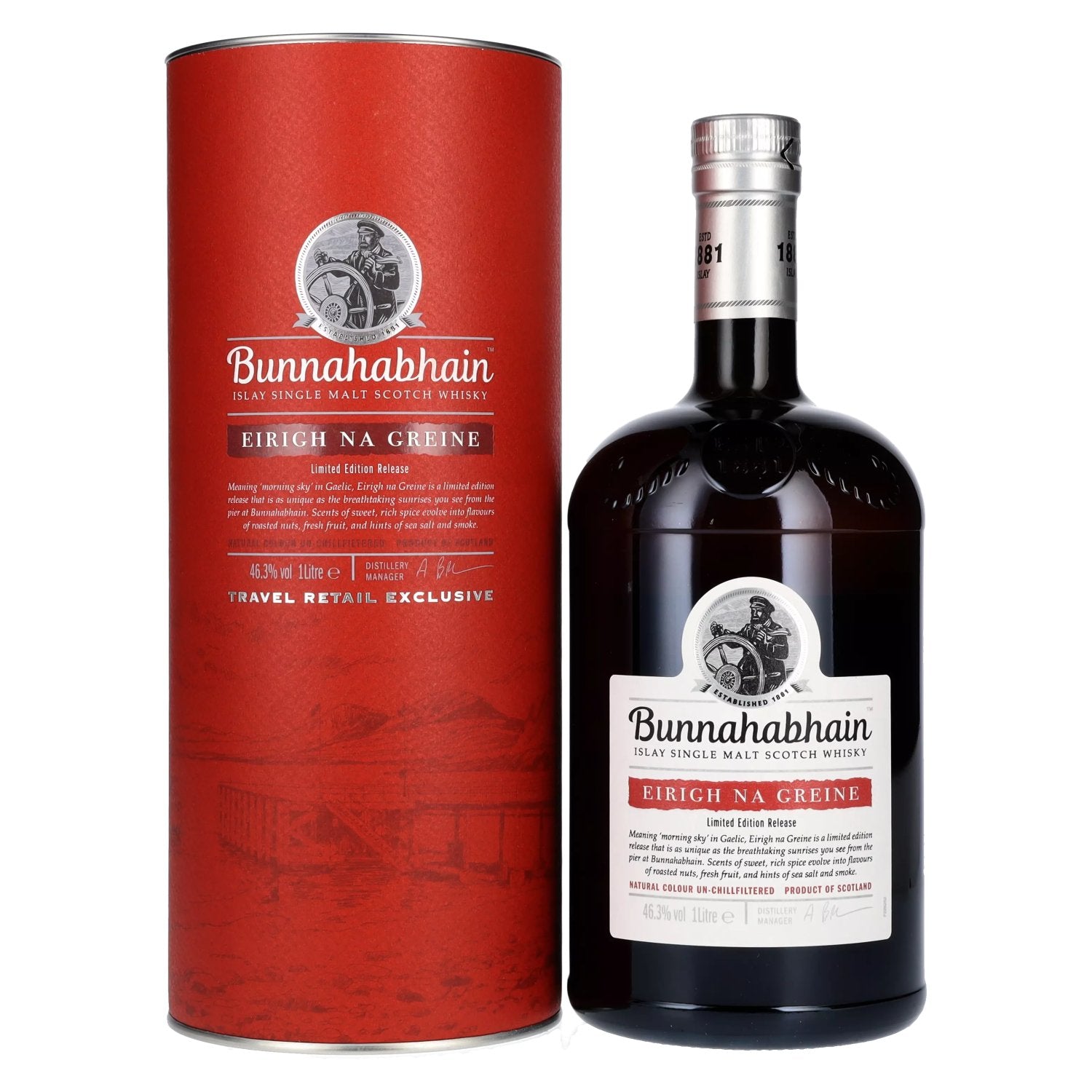 Bunnahabhain EIRIGH NA GREINE Islay Single Malt Scotch Whisky 46,3% Vol. 1l in gift box