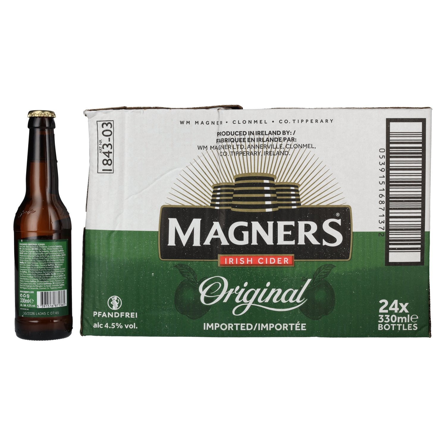 Magners Irish Cider ORIGINAL 4,5% vol. 24x0,33l