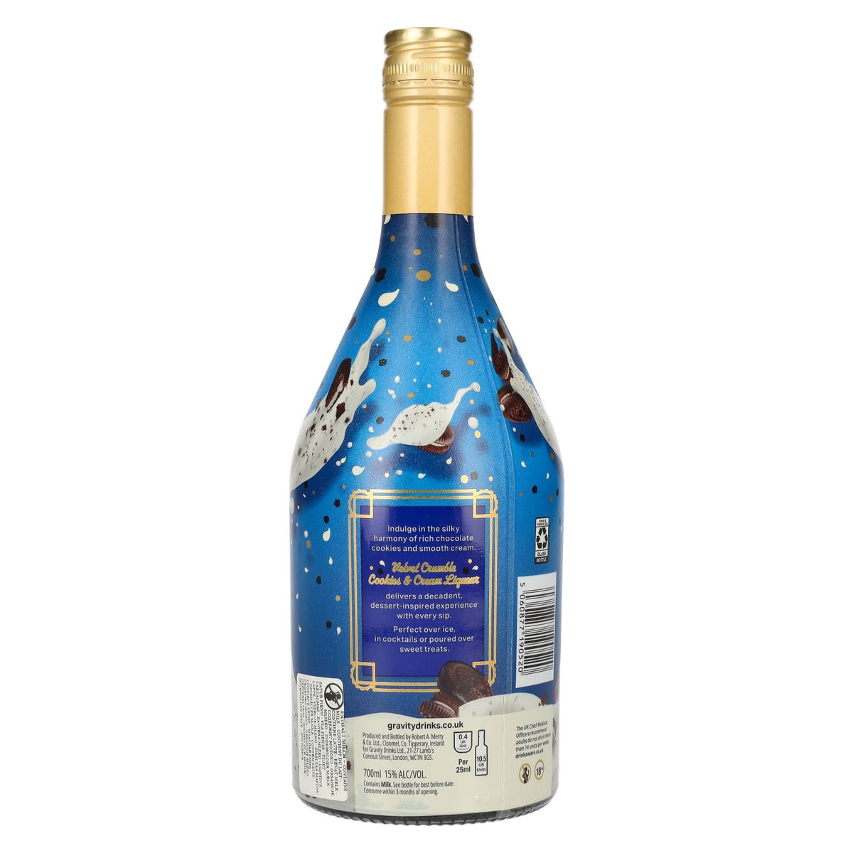 Liqueur Velvet Crumble Cookies &amp; Cream 15 % vol., 0,7 l