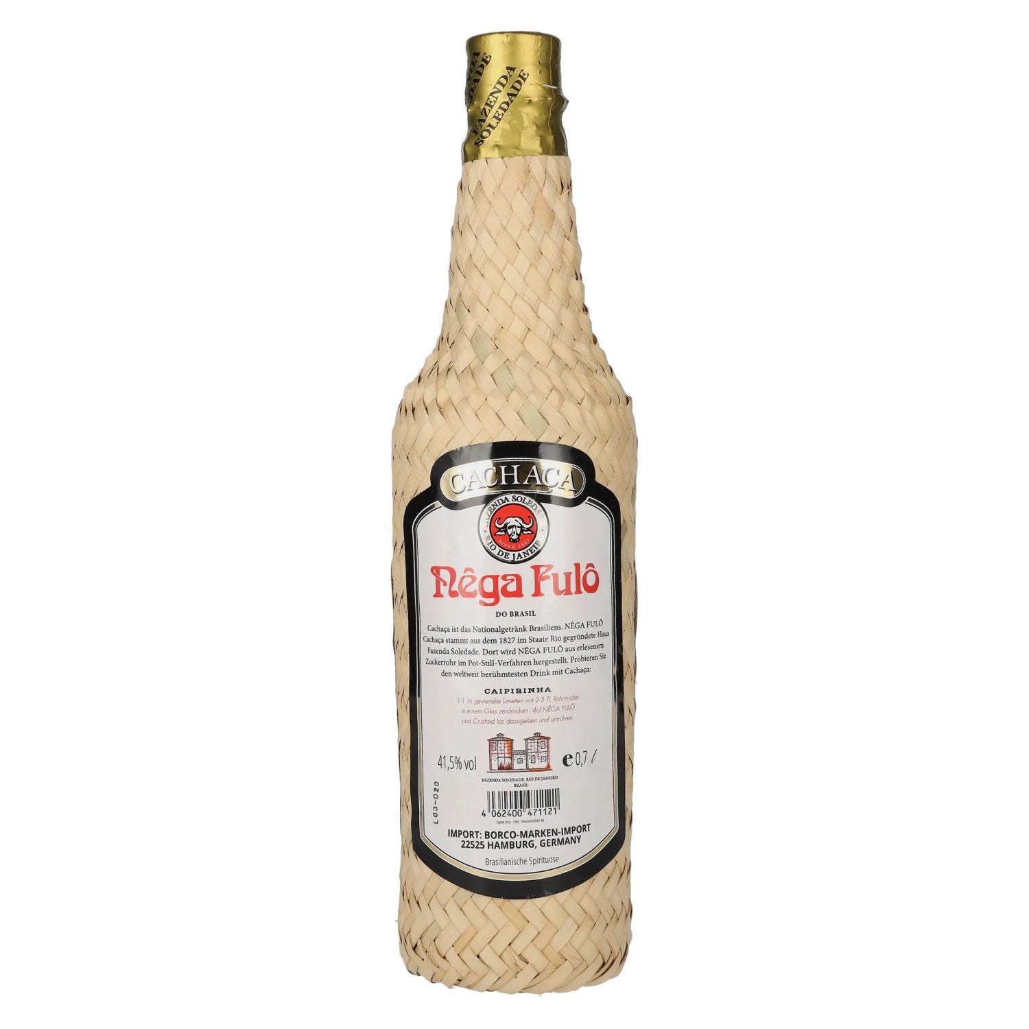 Nêga Fulô Cachaça do Brasil 41,5% Vol. 0,7l
