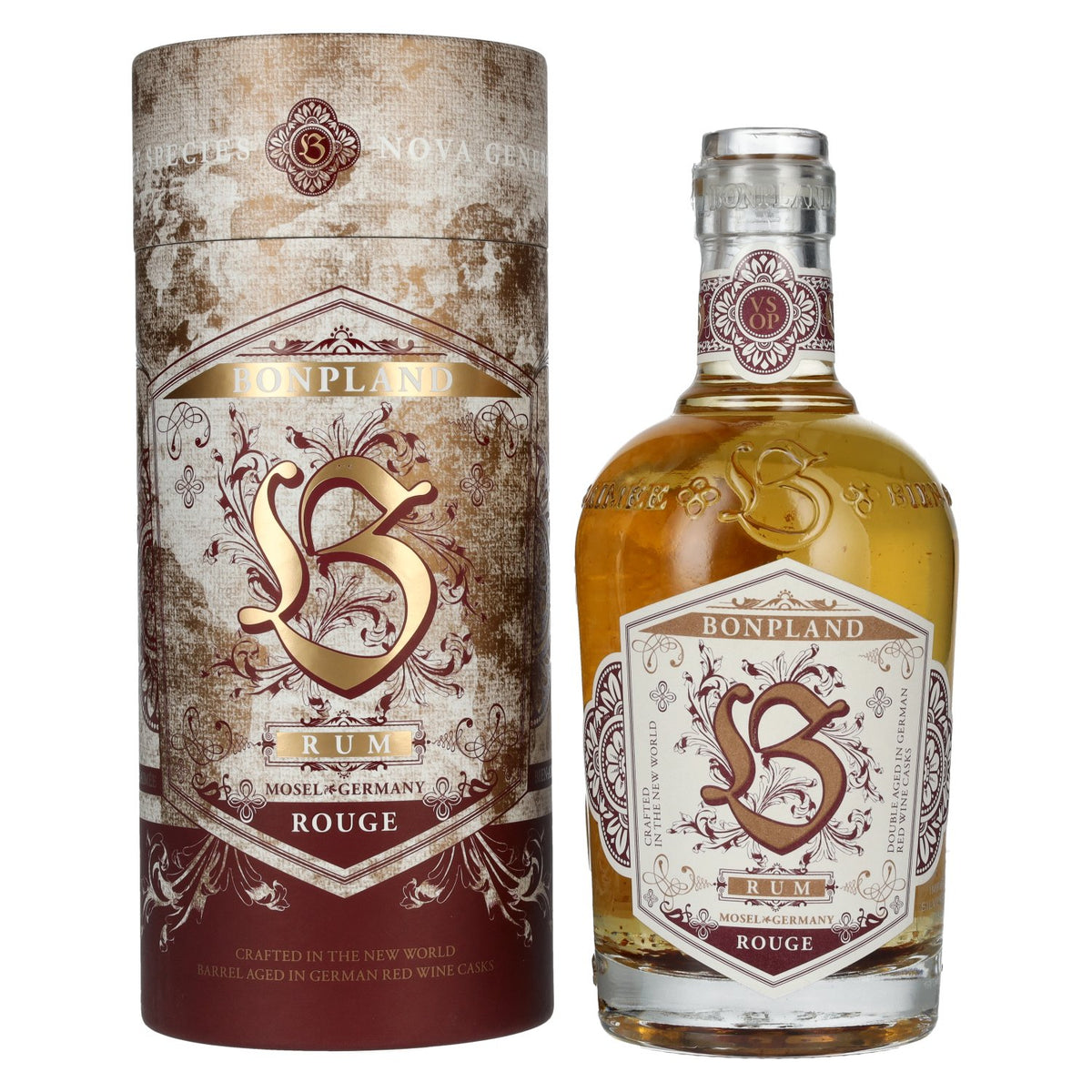 Bonpland Rum Rouge VSOP 40% vol. 0,5l en boîte cadeau