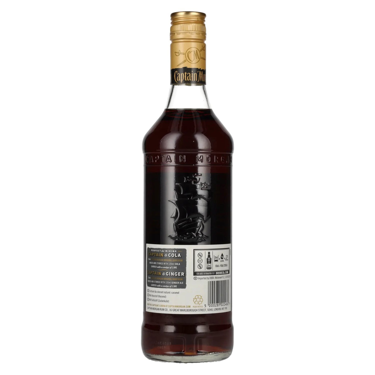Captain Morgan DARK RUM 40 % vol. 0,7 l