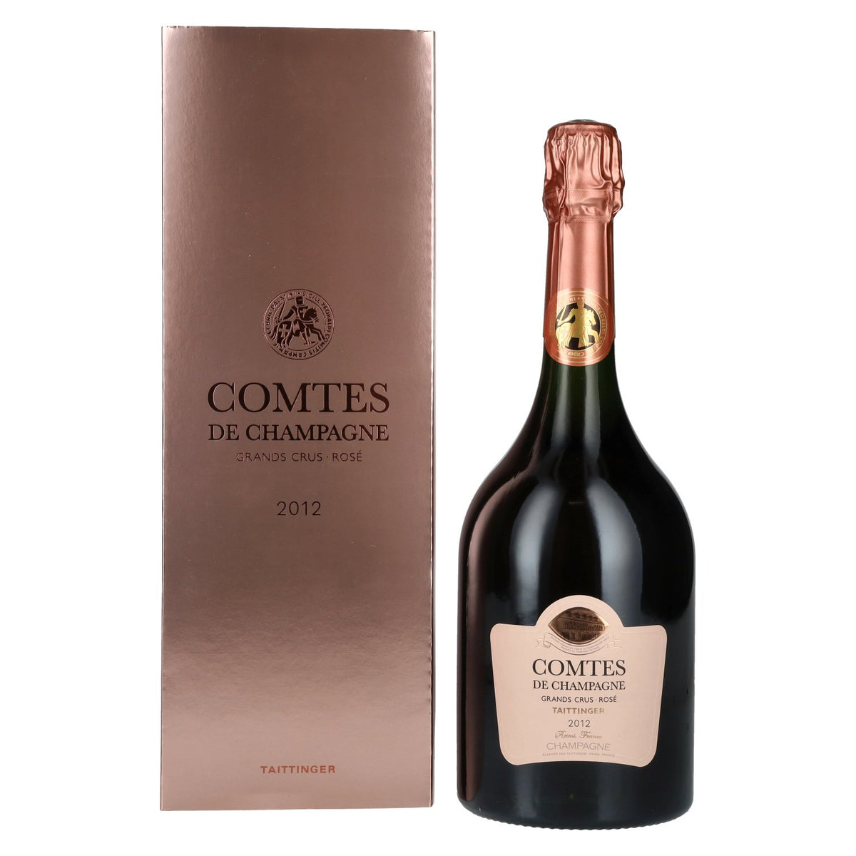 Taittinger COMTES DE CHAMPAGNE Rosé 2012 12,5% vol. 0,75l en coffret cadeau