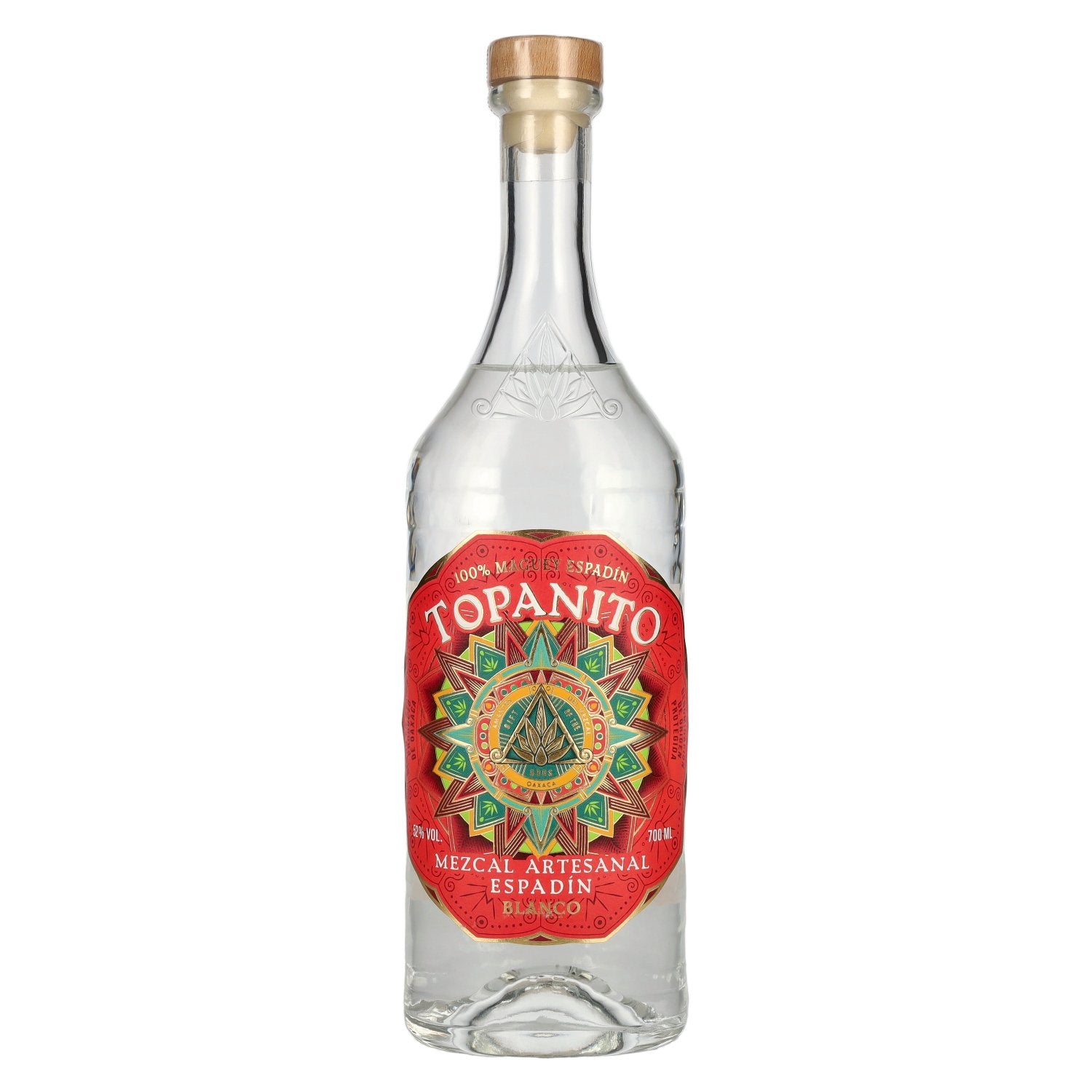 Topanito Mezcal Artisanal Blanc 100 % Mague Espadín 52 % vol. 0,7 l