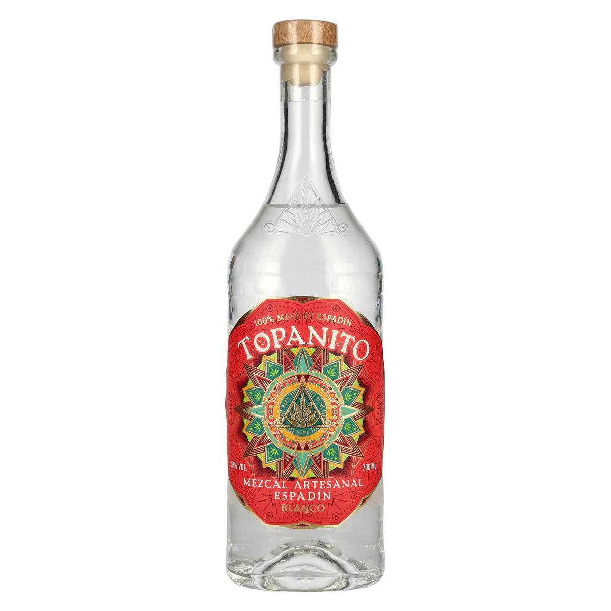Topanito Mezcal Artesanal Blanco 100% Mague Espadín 52% vol. 0.7 l