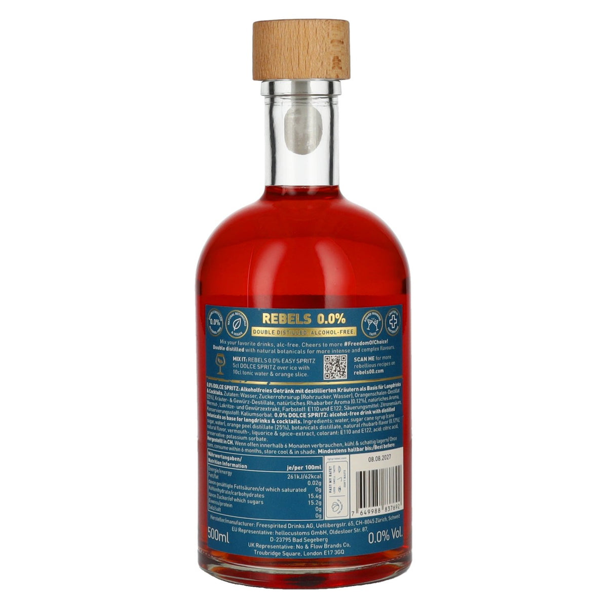 Rebels 0.0% Cheers Revolution Dolce Spritz Alcohol-Free 0,5l