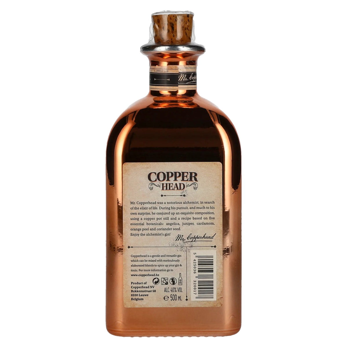 Copperhead Original London Dry Gin 40% vol. 0,5 l