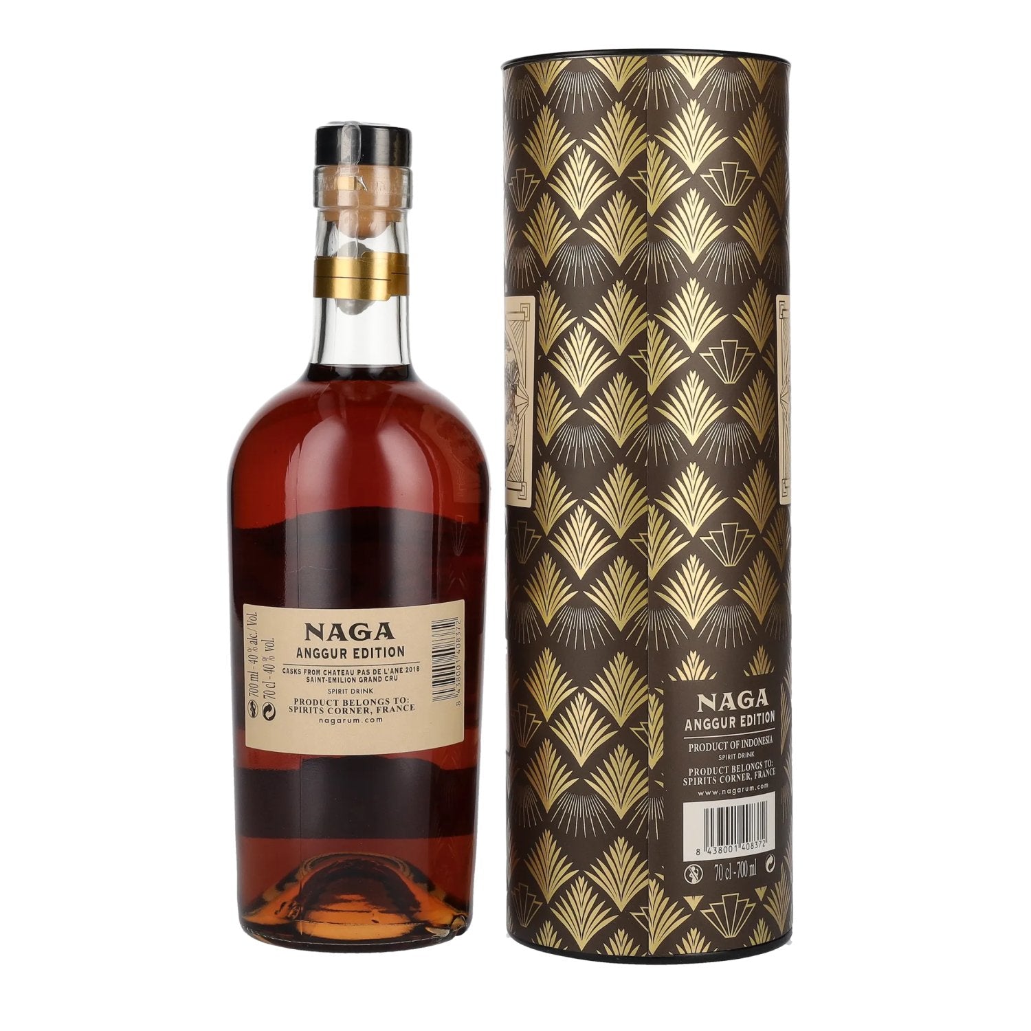 Naga Batavia Arrack Red Wine Cask Finish ANGGUR EDITION 40% vol. 0,7l en boîte cadeau
