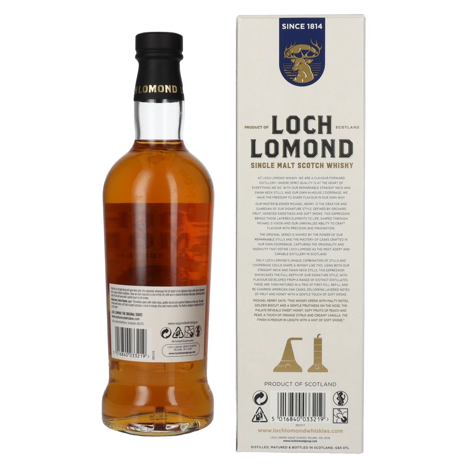 Loch Lomond THE ORIGINAL Triple Oak Single Malt 40% Vol. 0,7l in gift box